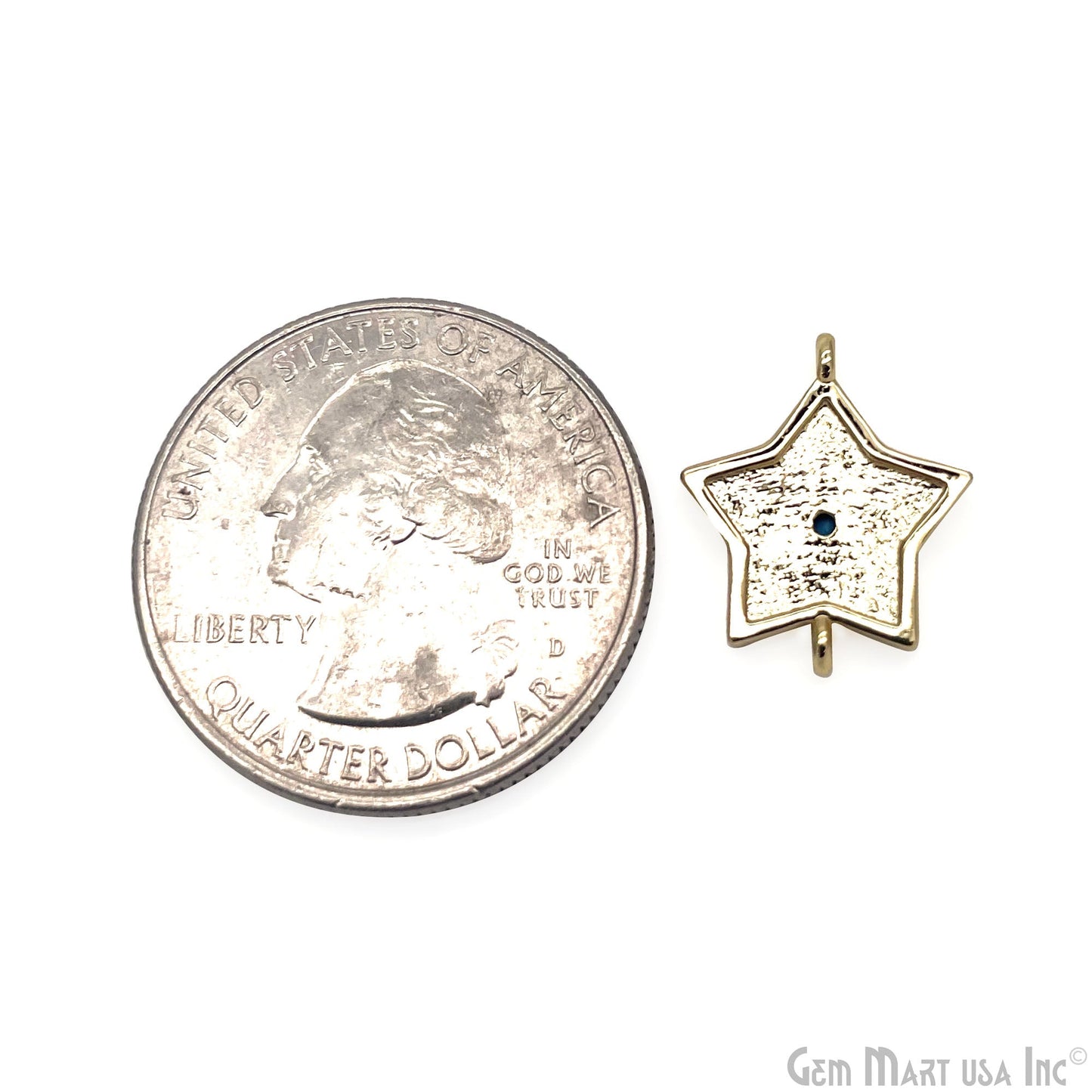 Multi Shell Star Shape Double Bail Charm Connector Jewelry GemMartUSA