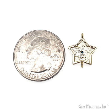 Multi Shell Star Shape Double Bail Charm Connector Jewelry GemMartUSA
