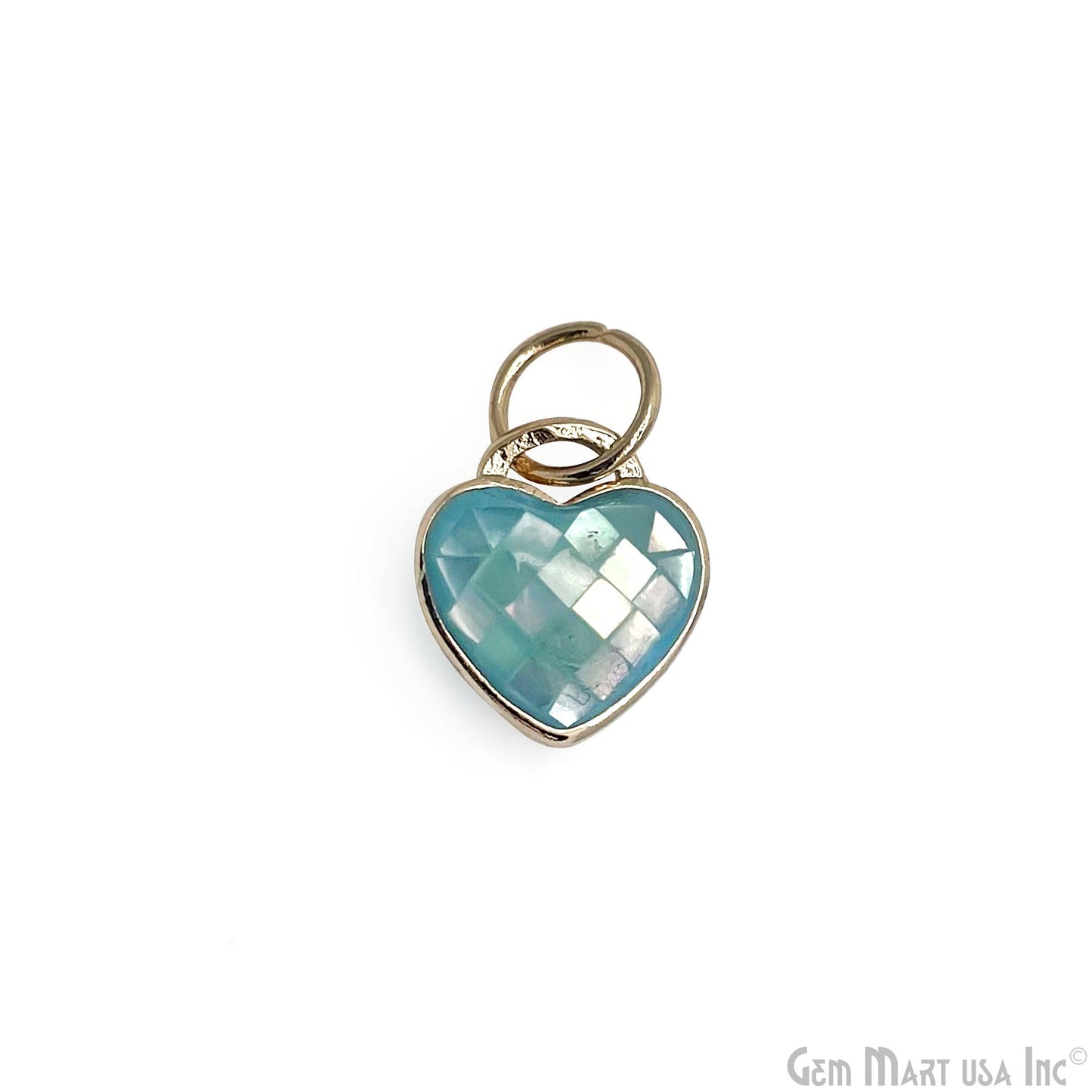 Heart Charm Pendant 10mm Single Bail Bracelet Charm Jewelry GemMartUSA