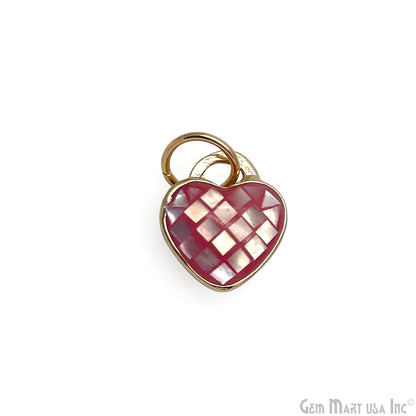 Heart Charm Pendant 10mm Single Bail Bracelet Charm Jewelry GemMartUSA