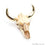 Longhorn Resin Cattle Pendant, Gold Electroplated Bull Skull Horn Pendant, Bull Cattle Pendant