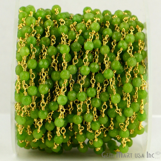Vessonite Jade Beads 4mm...