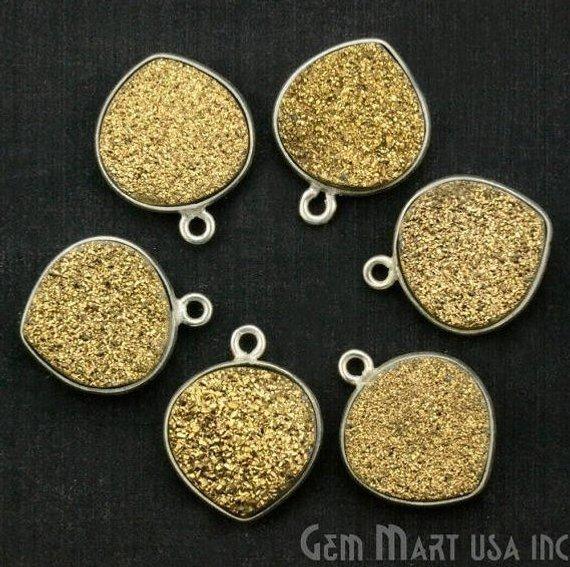 druzy connector beads, druzy connector