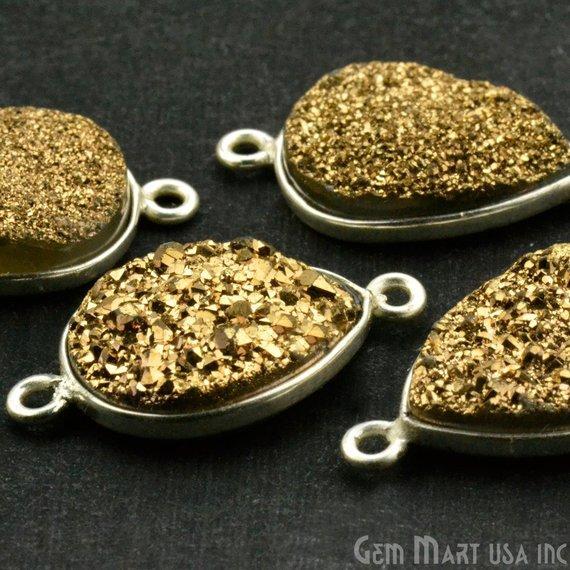 Clearance Titanium Druzy 12x16mm...