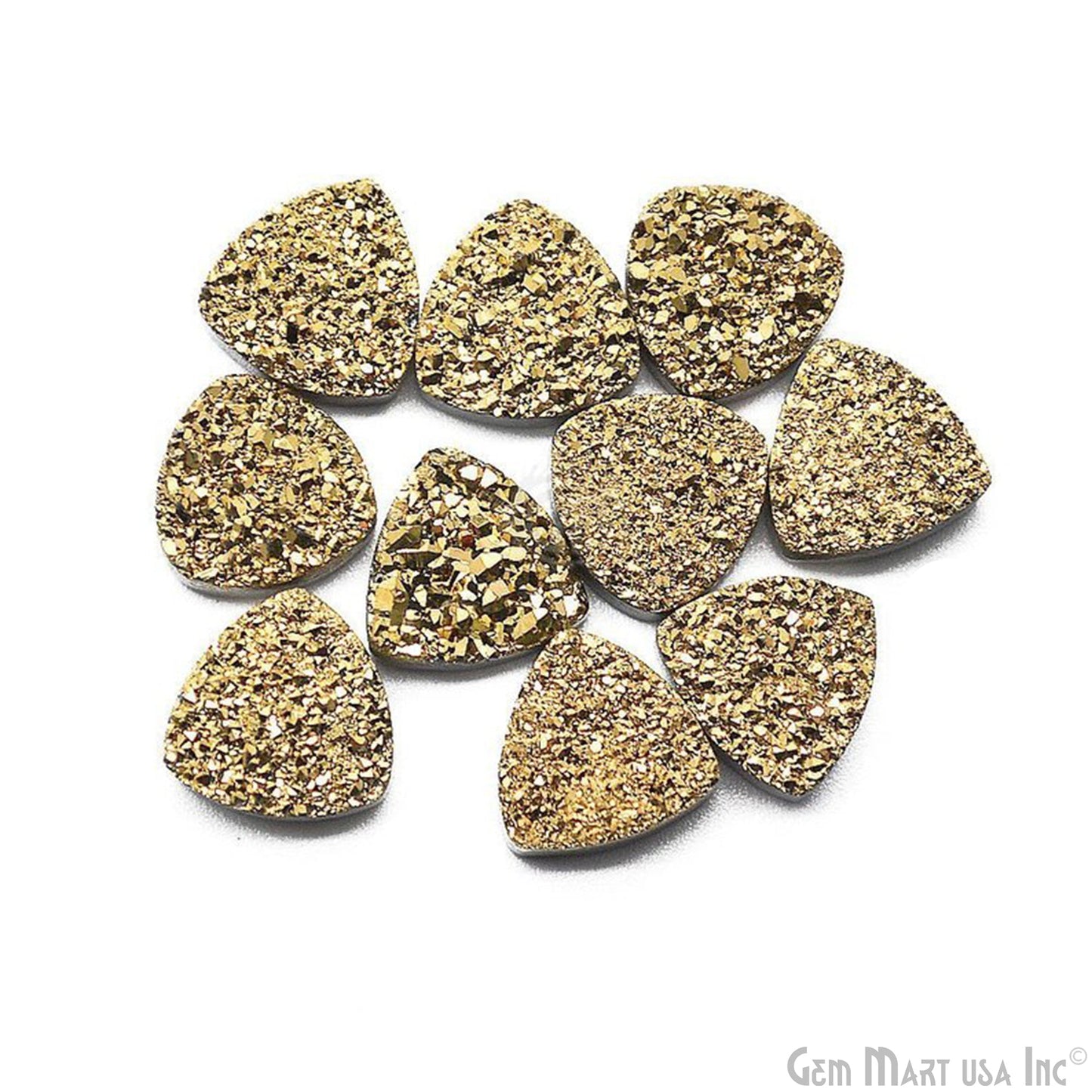 Titanium Druzy Cabochon 12mm Trillion Loose Druzy (Pick Your Color)