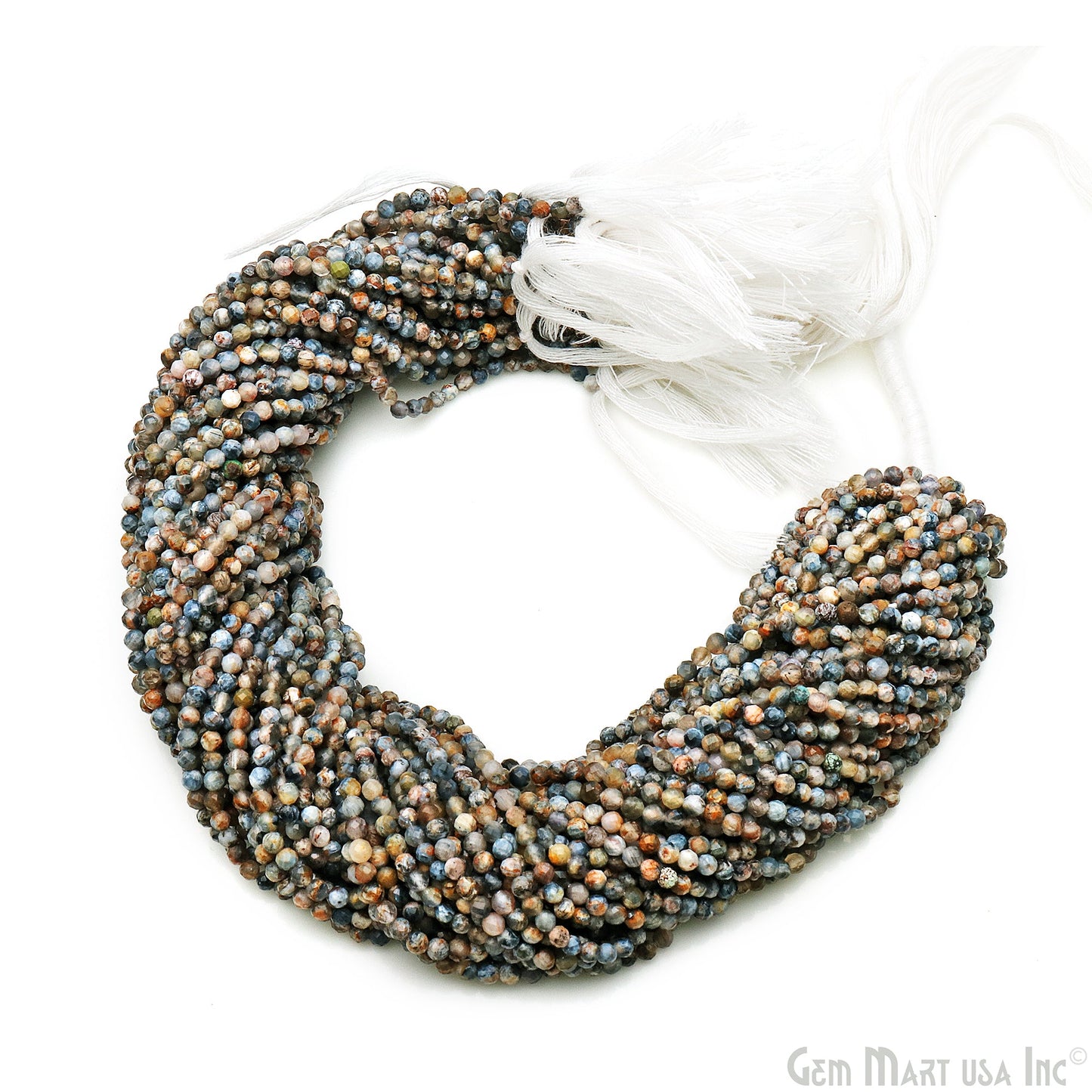 Rondelle Beads, 12-13 Inch Gemstone Strands, Drilled Strung Nugget Beads, Faceted Round, 3mm