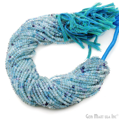 Rondelle Beads, 12-13 Inch Gemstone Strands, Drilled Strung Nugget Beads, Faceted Round, 3mm