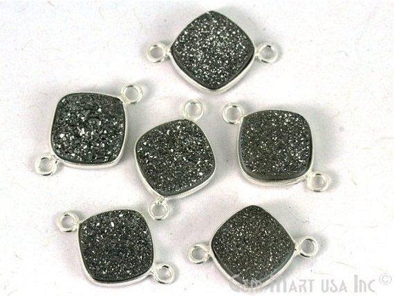 druzy connector beads, druzy connector