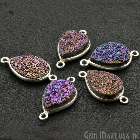Clearance Titanium Druzy 10x14mm...