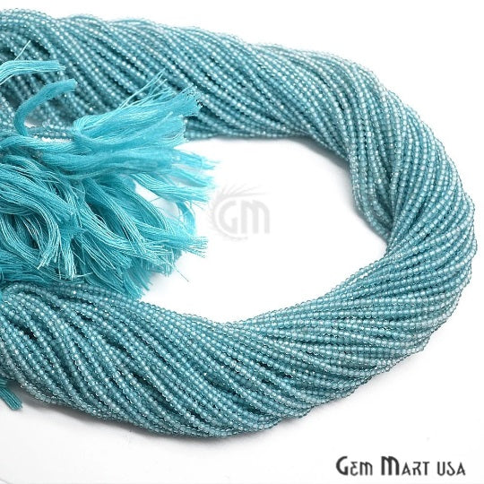 Blue Apatite Rondelle Beads,...