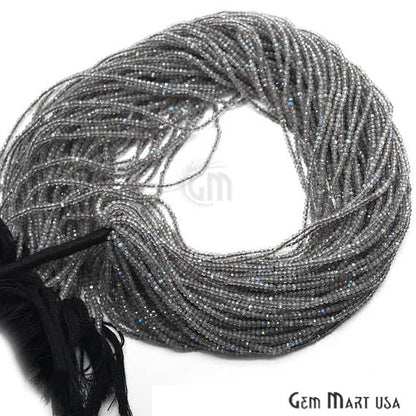 Rondelle Beads, 12-13 Inch Bead Strands, Natural Strung Gemstone, 2-2.5mm, Faceted, GemMartUSA (70000)