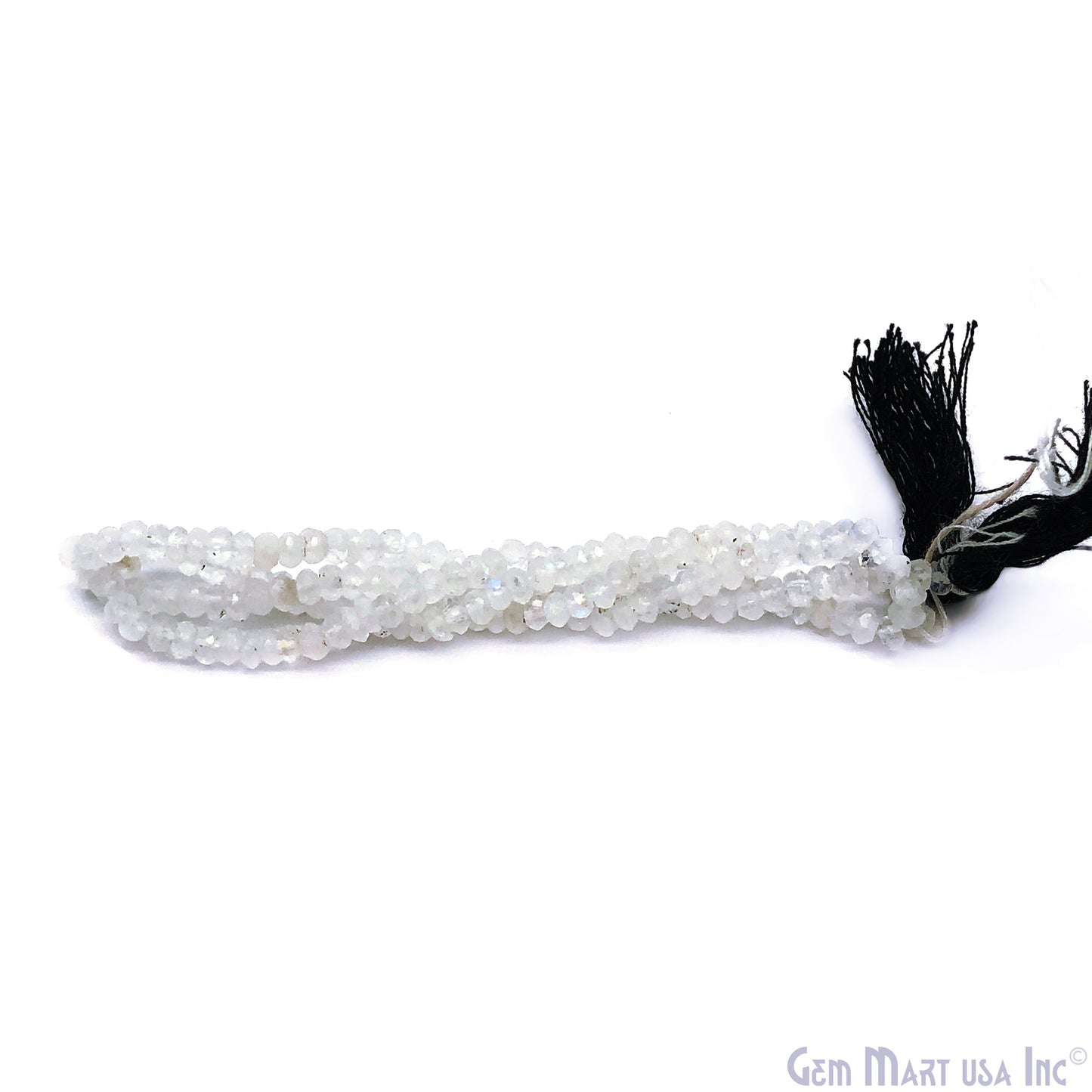 Rondelle Beads, 12-13 Inch Gemstone Strands, Drilled Strung Nugget Beads, Faceted Round, 3mm