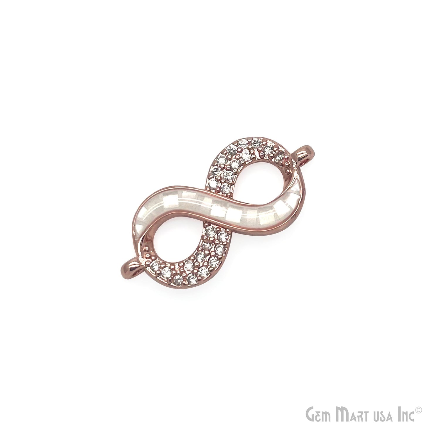 Infinity Charm Pendant 11x22mm Double Bail Bracelet Charm Jewelry GemMartUSA