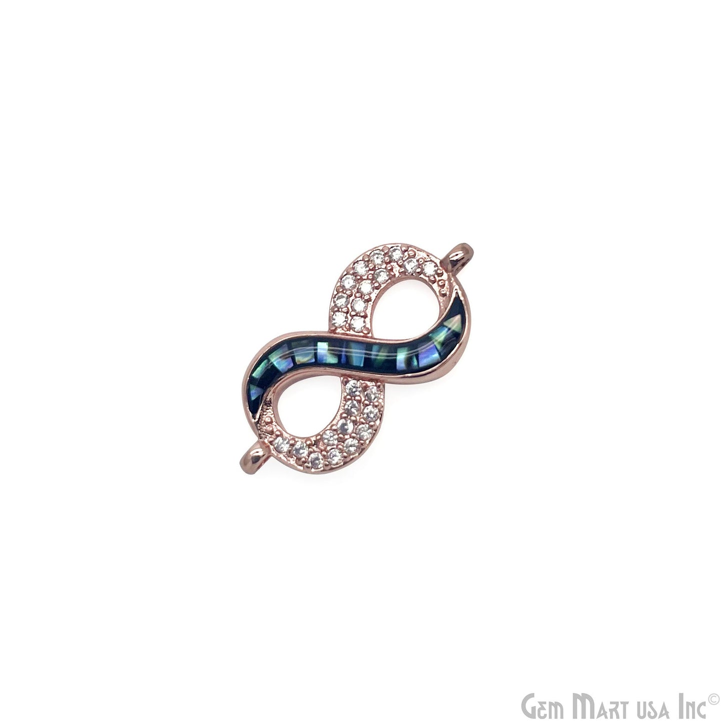 Infinity Charm Pendant 11x22mm Double Bail Bracelet Charm Jewelry GemMartUSA