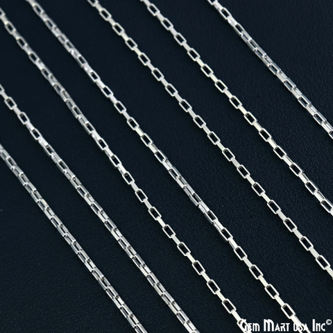 Silver Plated 4x2mm Jewelry Finding Chain