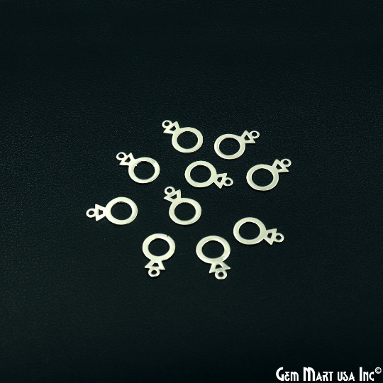 Solitaire Ring Shape Silver...