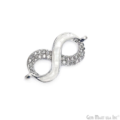 Infinity Charm Pendant 11x22mm Double Bail Bracelet Charm Jewelry GemMartUSA