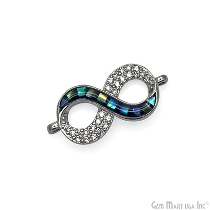 Infinity Charm Pendant 11x22mm Double Bail Bracelet Charm Jewelry GemMartUSA