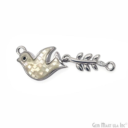 Flying Bird Pendant Charm 32x10mm Bird Necklace Charm Jewelry GemMartUSA