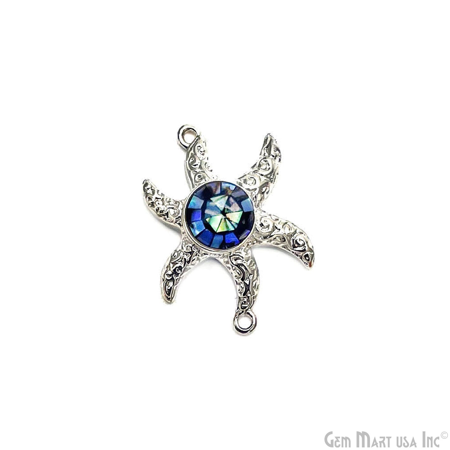 Starfish Charm Finding, 25mm Star Pendant, Bracelet Charm Jewelry GemMartUSA