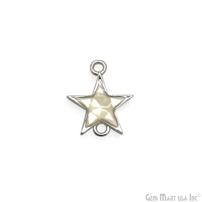 Shell Star Shape 12x11mm Double Bail Connector Charm Jewelry GemMartUSA