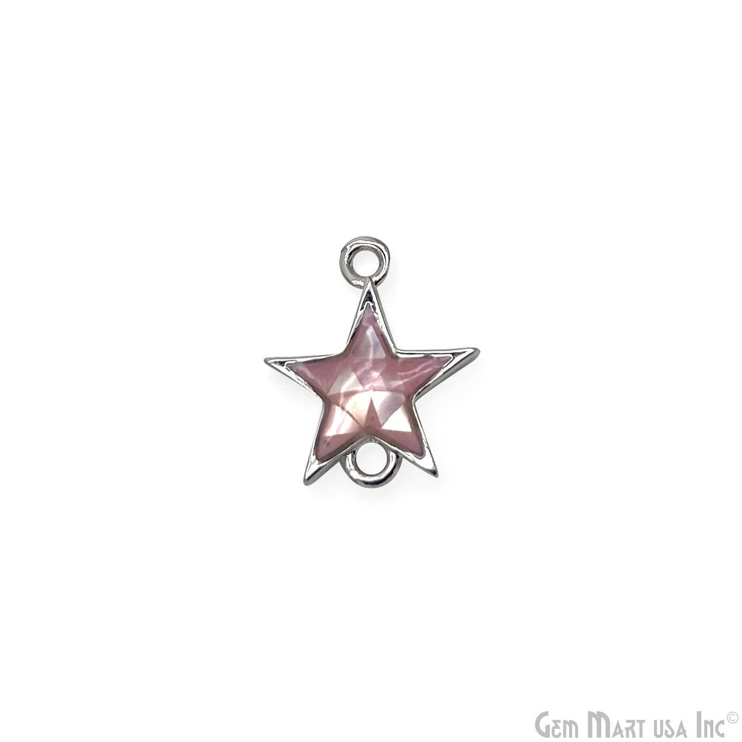 Shell Star Shape 12x11mm Double Bail Connector Charm Jewelry GemMartUSA
