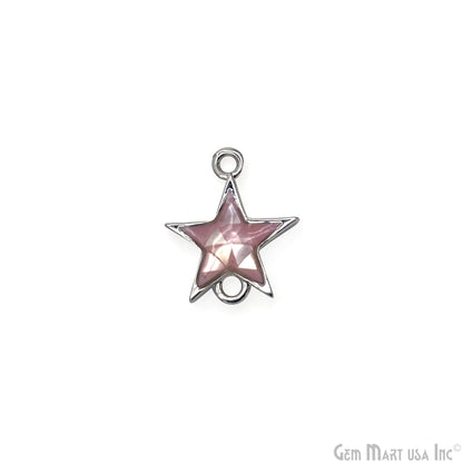 Shell Star Shape 12x11mm Double Bail Connector Charm Jewelry GemMartUSA