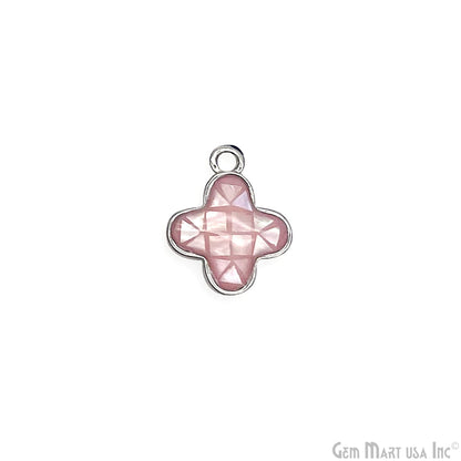 Shell Charm Clover 10mm Single Bail Bracelet Charm Pendant  Jewelry GemMartUSA