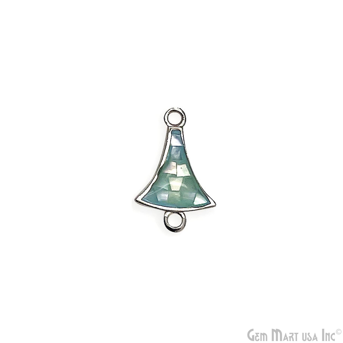 Shell Charm Free Form 15x10mm Double Bail Bracelet Charm Pendant Jewelry GemMartUSA