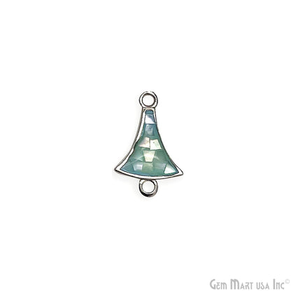 Shell Charm Free Form 15x10mm Double Bail Bracelet Charm Pendant Jewelry GemMartUSA