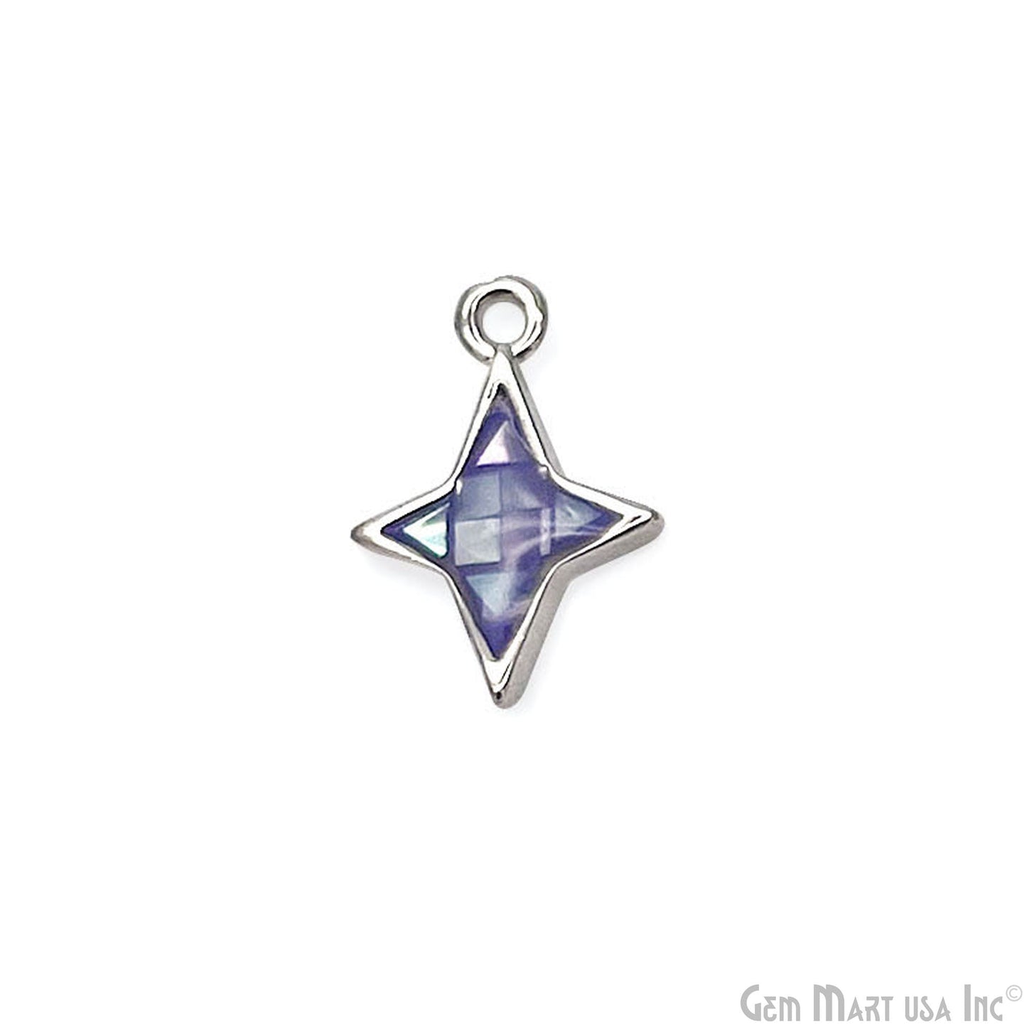 Star shape Charm Shell 14x10mm Single Bail Connector Charm Jewelry GemMartUSA