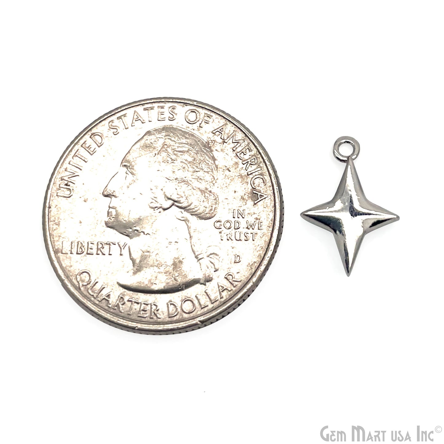Star shape Charm Shell 14x10mm Single Bail Connector Charm Jewelry GemMartUSA