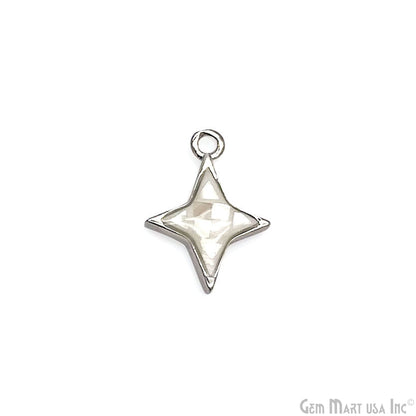 Star shape Charm Shell 14x10mm Single Bail Connector Charm Jewelry GemMartUSA