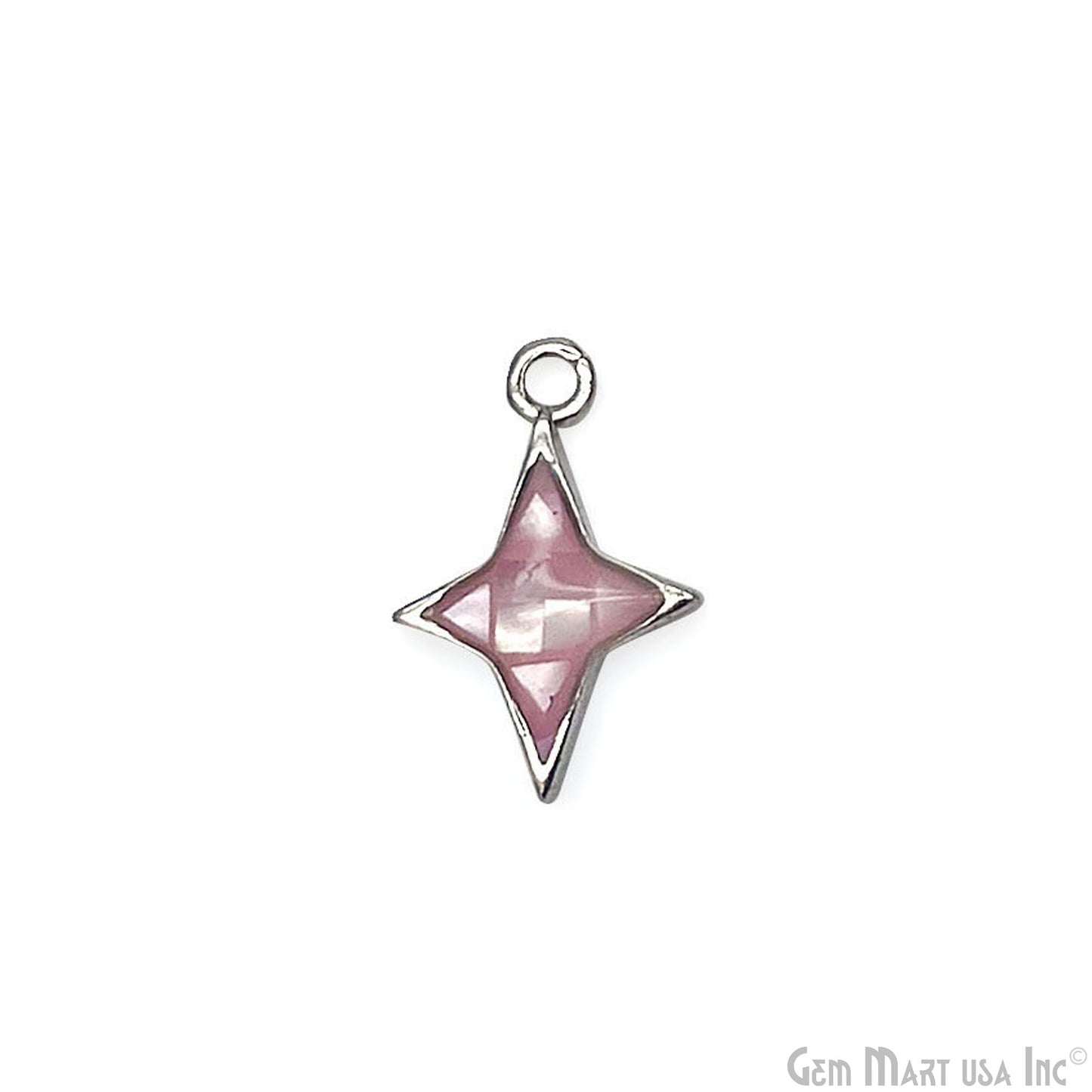 Star shape Charm Shell 14x10mm Single Bail Connector Charm Jewelry GemMartUSA