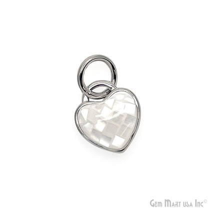 Heart Charm Pendant 10mm Single Bail Bracelet Charm Jewelry GemMartUSA