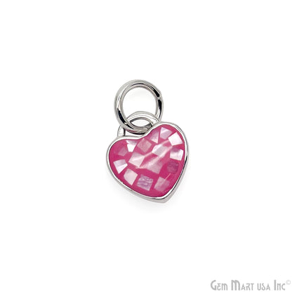 Heart Charm Pendant 10mm Single Bail Bracelet Charm Jewelry GemMartUSA