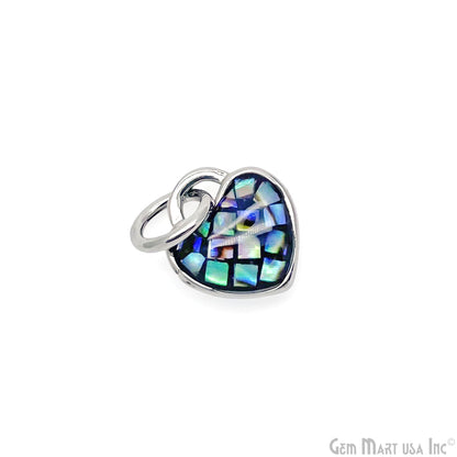 Heart Charm Pendant 10mm Single Bail Bracelet Charm Jewelry GemMartUSA