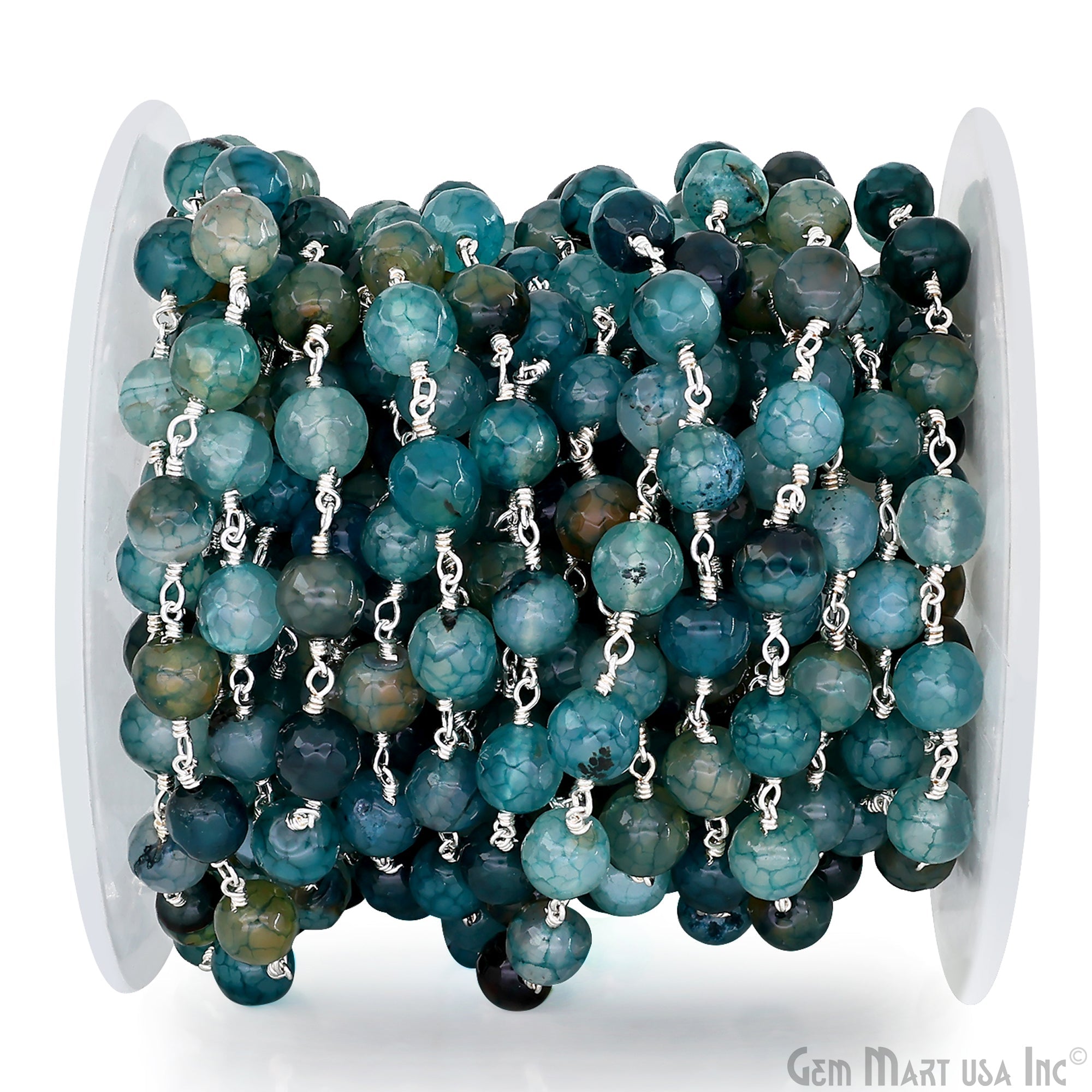 9.Green & Blue Dragon Agate Jade