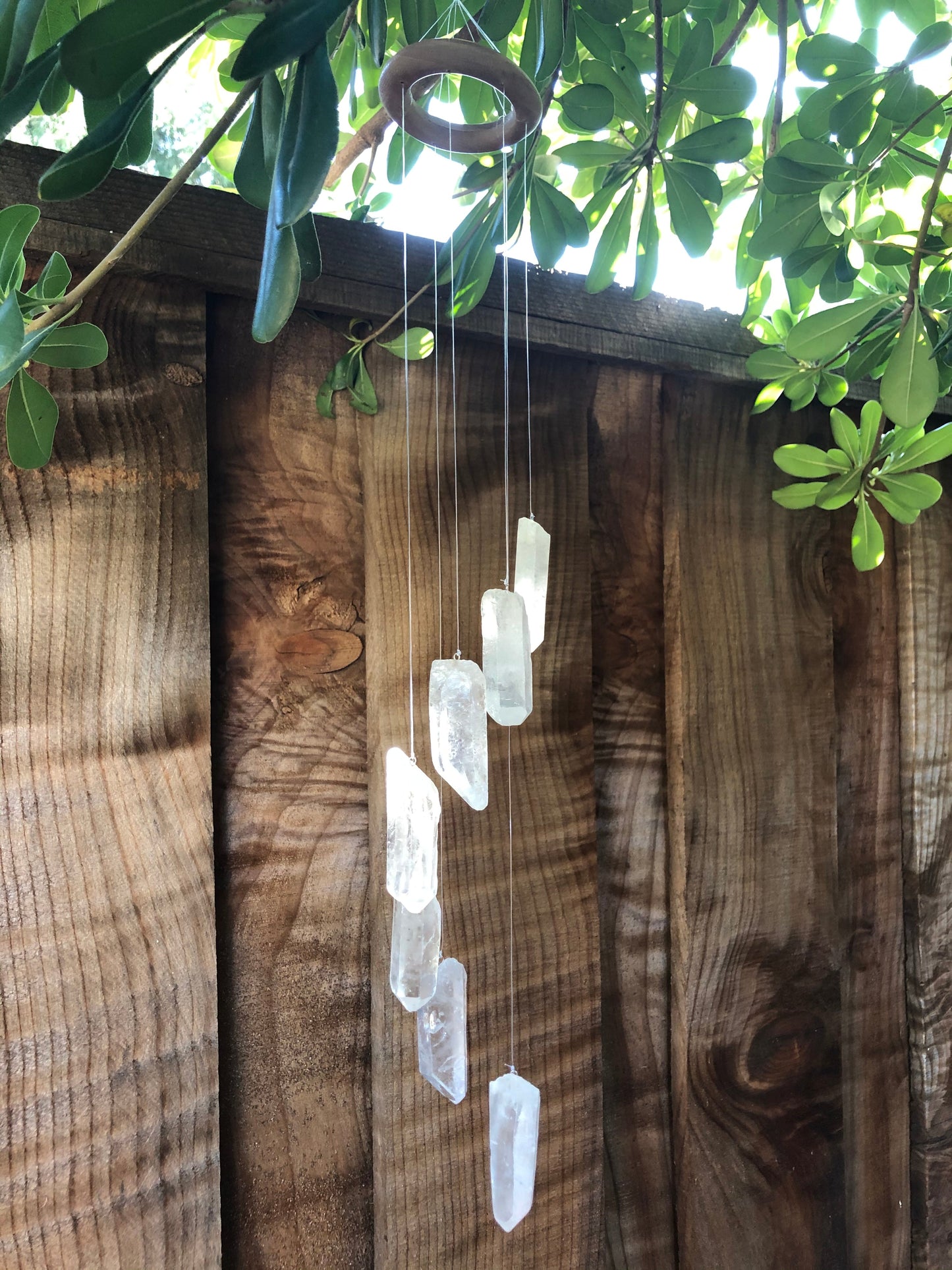 Agate Slice Wind Chime, Natural Gemstone Wind Chime, Garden Décor, Home Décor, Melodic Tones