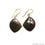 Wonder Sapphire 23X32MM Gold Plated Gemstone Dangle Hook Earrings (WSER-90551)
