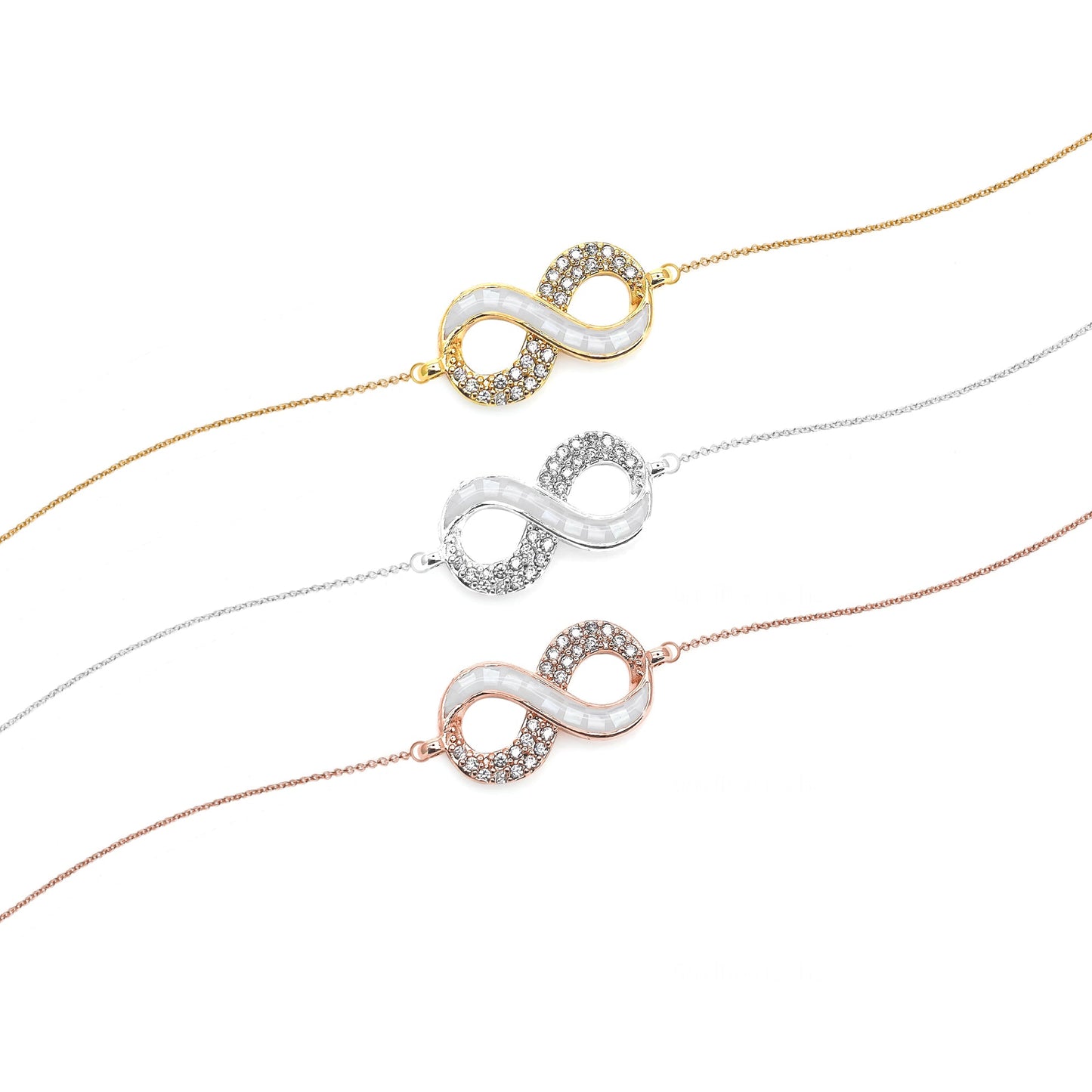 Infinity Charm Pendant 11x22mm Double Bail Bracelet Charm Jewelry GemMartUSA