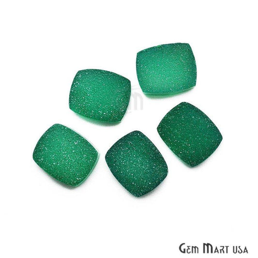 Plain Color Druzy 10x12mm Octagon Shape Loose Cabochon (Pick Your Color) - GemMartUSA