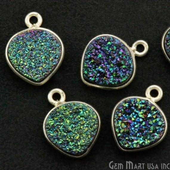 druzy connector beads, druzy connector