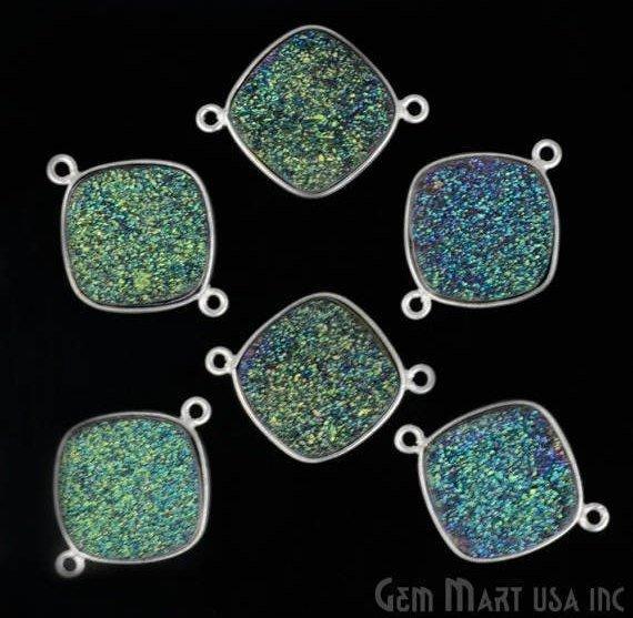 druzy connector beads, druzy connector