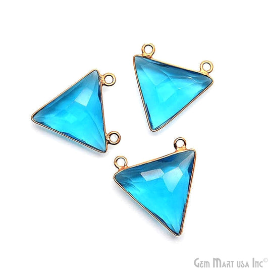 Gold Electroplated Adjustable Gemstone with Geode Druzy Stacking Bangle Bracelet