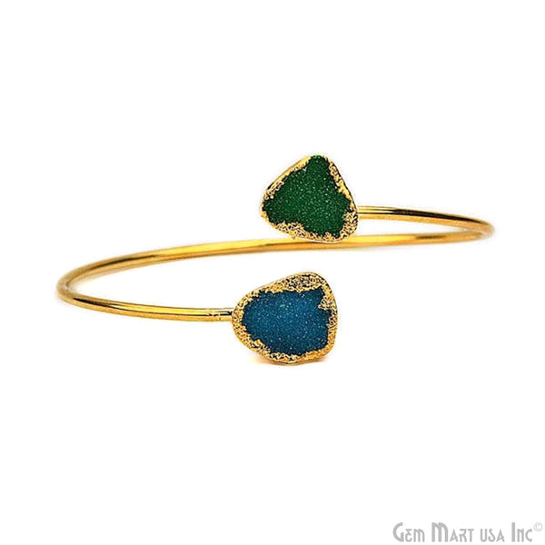 Elegant Adjustable Double Druzy...