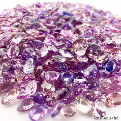 Multi Spinel Faceted Loose Stones, 4-6MM Natural Mix Gemstones, Wholesale Gem Supply