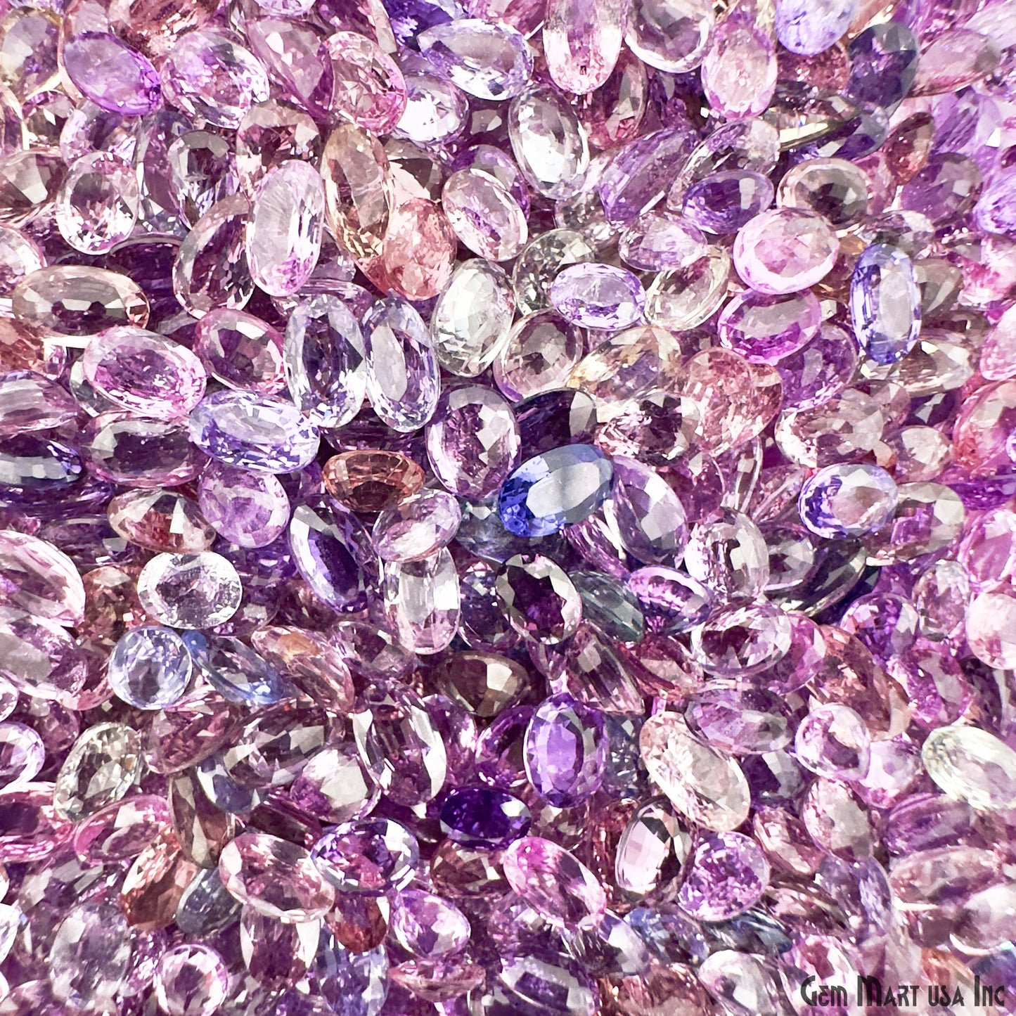 Multi Spinel Faceted Loose Stones, 4-6MM Natural Mix Gemstones, Wholesale Gem Supply