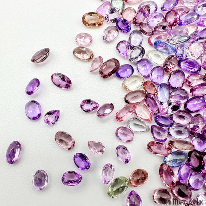 Multi Spinel Faceted Loose Stones, 4-6MM Natural Mix Gemstones, Wholesale Gem Supply