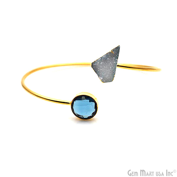 Gold Electroplated Adjustable Gemstone...